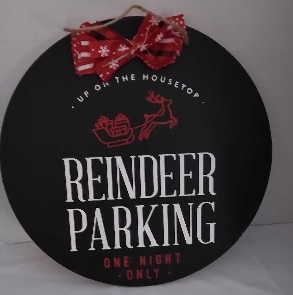 Christmas door hanger sign Chalk Couture